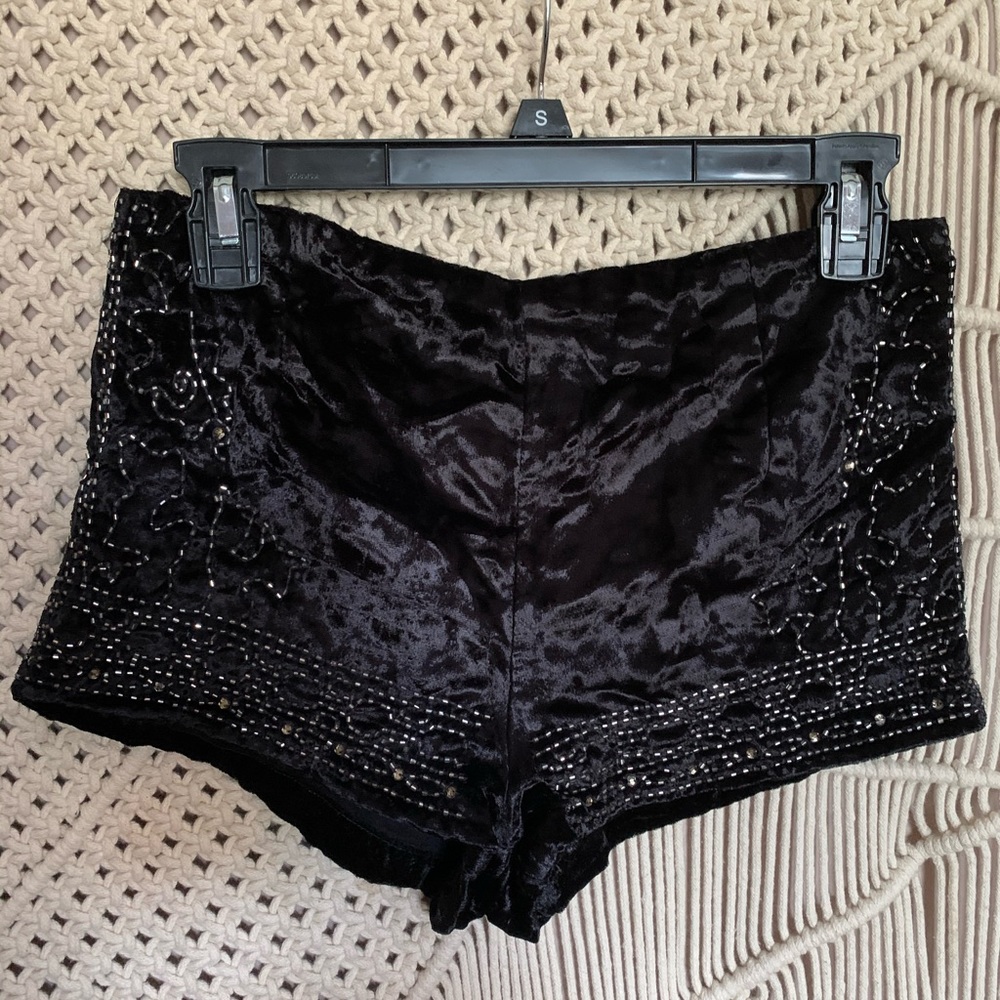 velvet shorts